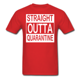 STRAIGHT OUTTA QUARANTINE TOILET PAPER T-Shirt Free Shipping Size S-6XL - red