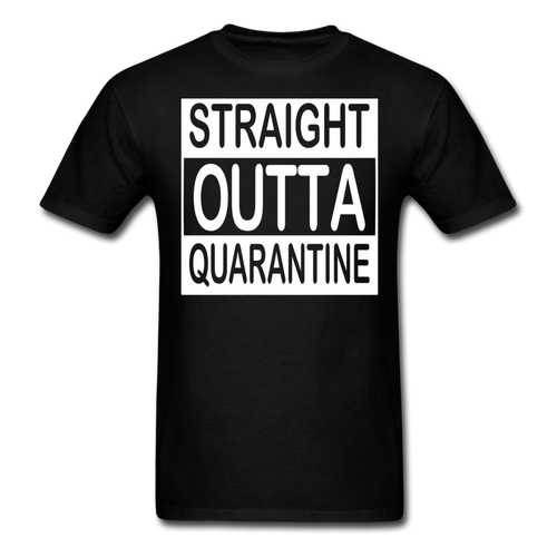 STRAIGHT OUTTA QUARANTINE TOILET PAPER T-Shirt Free Shipping Size S-6XL - black