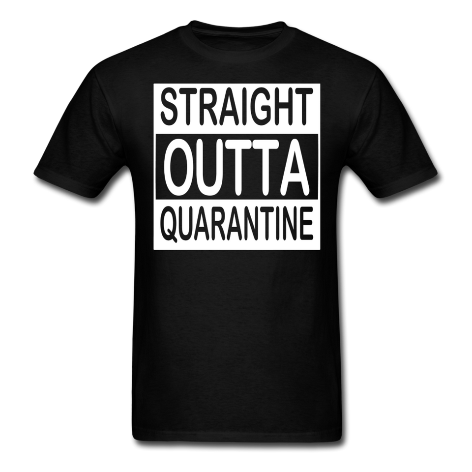 STRAIGHT OUTTA QUARANTINE TOILET PAPER T-Shirt Free Shipping Size S-6XL - black