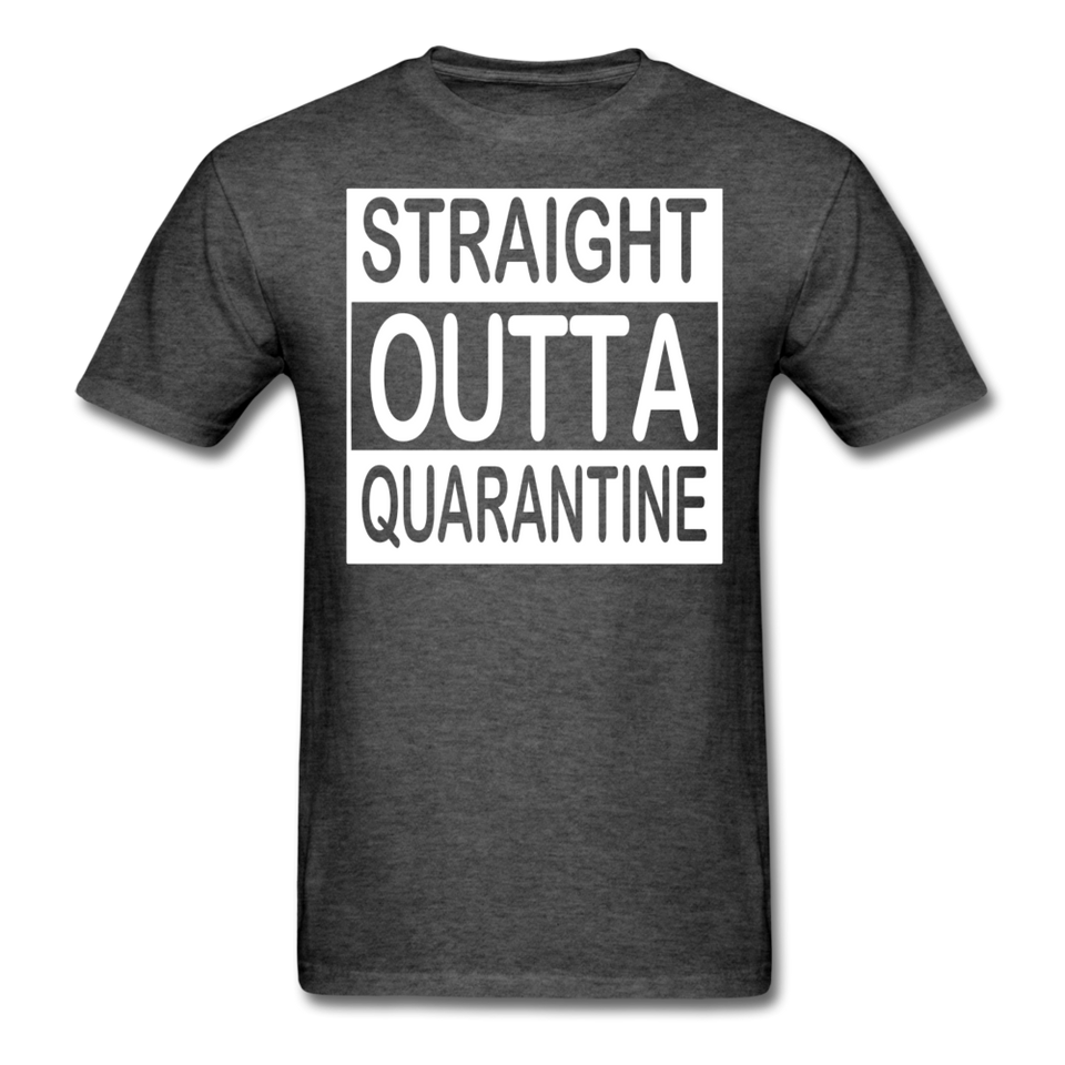 STRAIGHT OUTTA QUARANTINE TOILET PAPER T-Shirt Free Shipping Size S-6XL - heather black