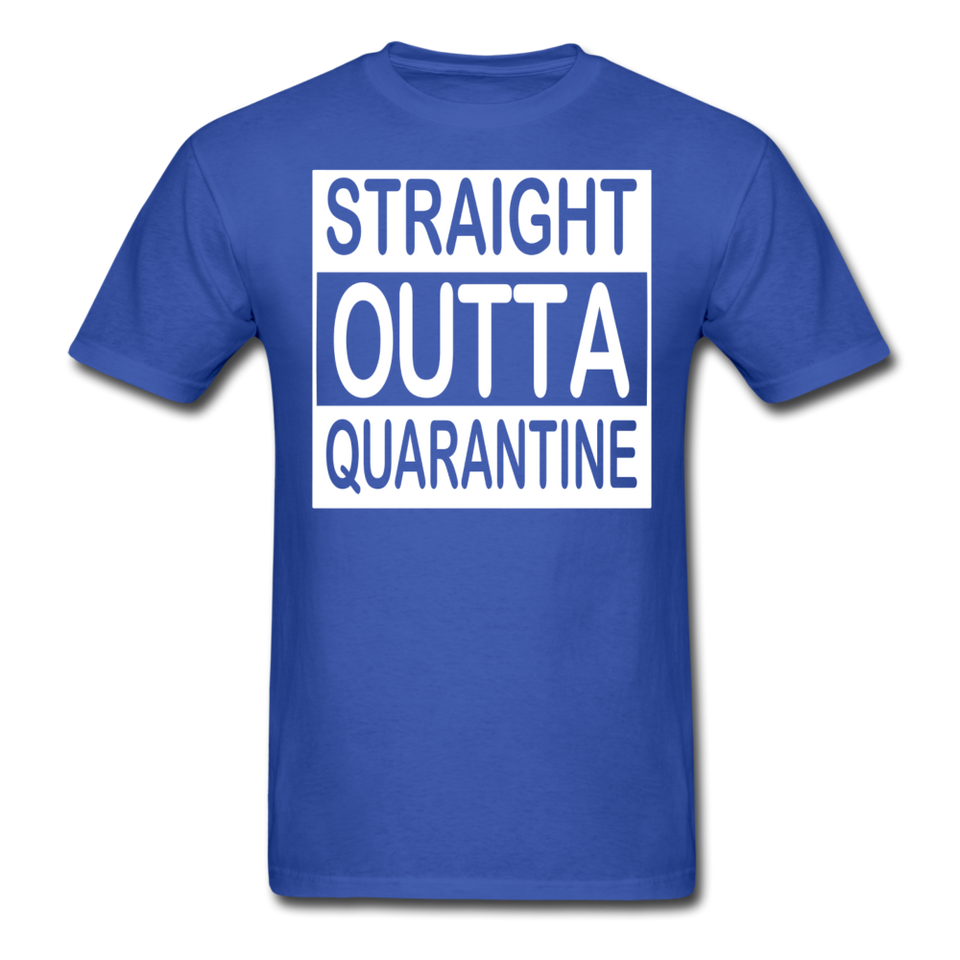 STRAIGHT OUTTA QUARANTINE TOILET PAPER T-Shirt Free Shipping Size S-6XL - royal blue