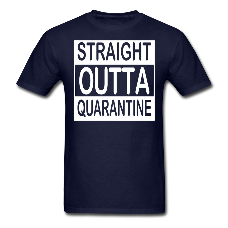 STRAIGHT OUTTA QUARANTINE TOILET PAPER T-Shirt Free Shipping Size S-6XL - navy