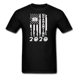 COVID Social Distancing and Self-Quarantine United States Flag T shirt - black