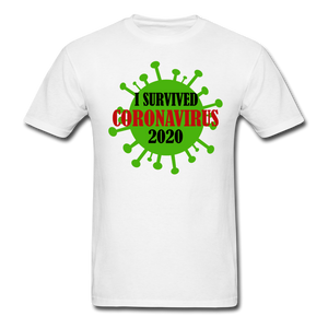 Virus Free I Survived 2020 virus Quarantine Tshirt Covid Coron Virus shirt - white
