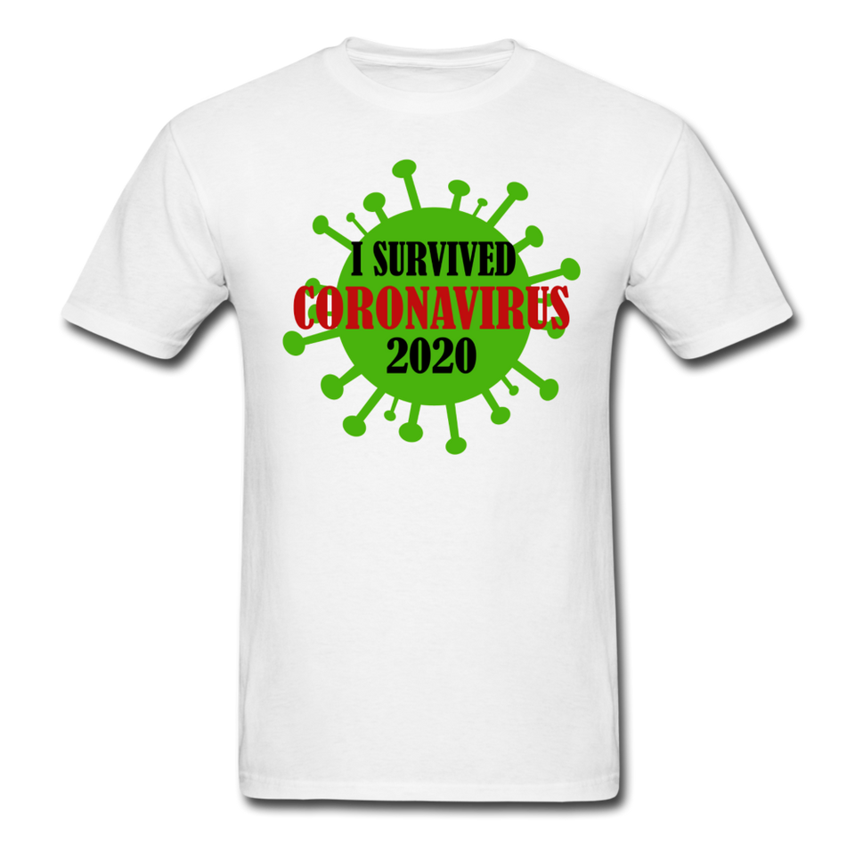 Virus Free I Survived 2020 virus Quarantine Tshirt Covid Coron Virus shirt - white