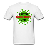 Virus Free I Survived 2020 virus Quarantine Tshirt Covid Coron Virus shirt - white