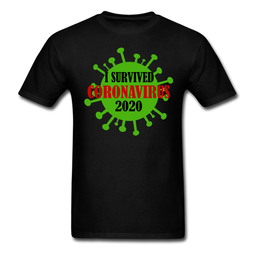 Virus Free I Survived 2020 virus Quarantine Tshirt Covid Coron Virus shirt - black