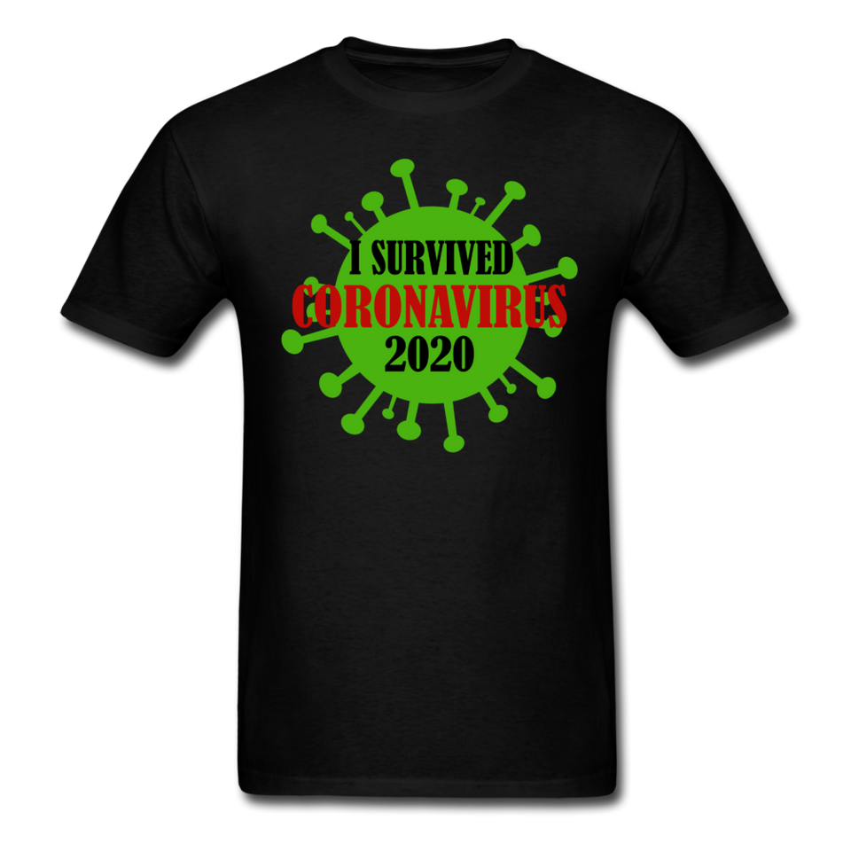 Virus Free I Survived 2020 virus Quarantine Tshirt Covid Coron Virus shirt - black