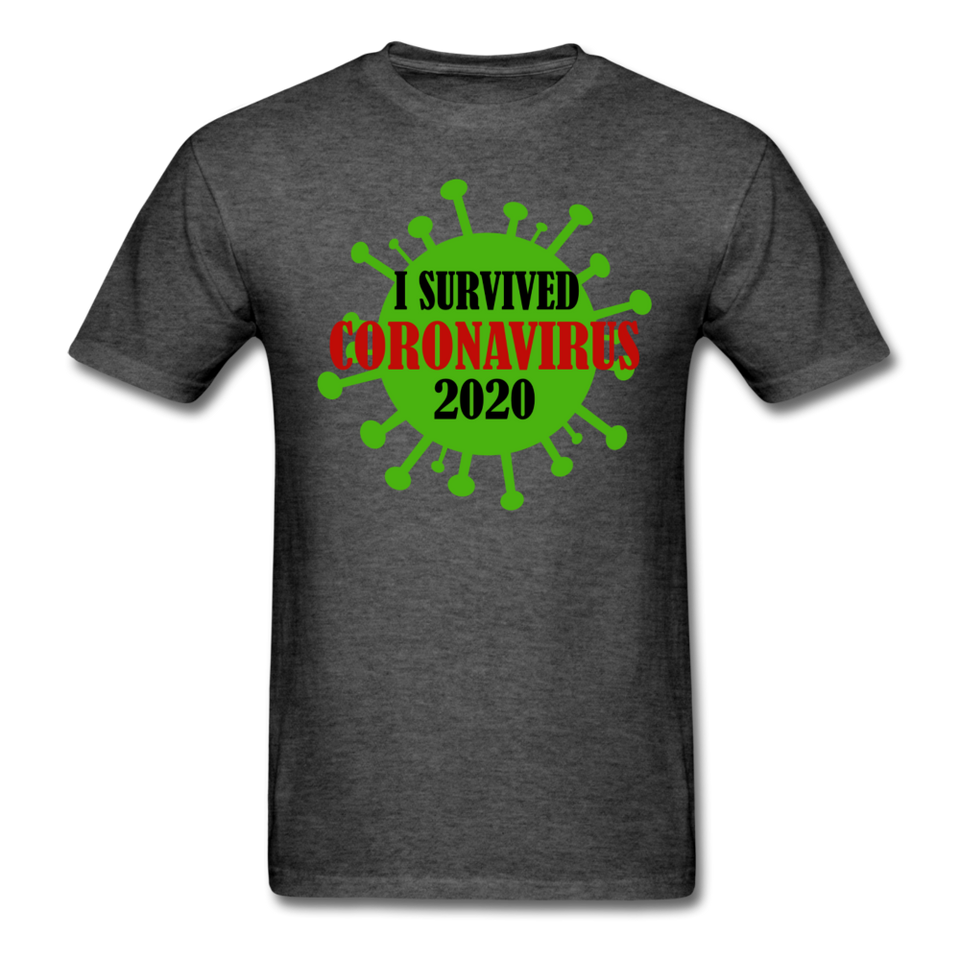 Virus Free I Survived 2020 virus Quarantine Tshirt Covid Coron Virus shirt - heather black
