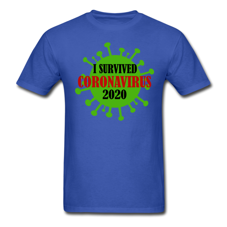 Virus Free I Survived 2020 virus Quarantine Tshirt Covid Coron Virus shirt - royal blue
