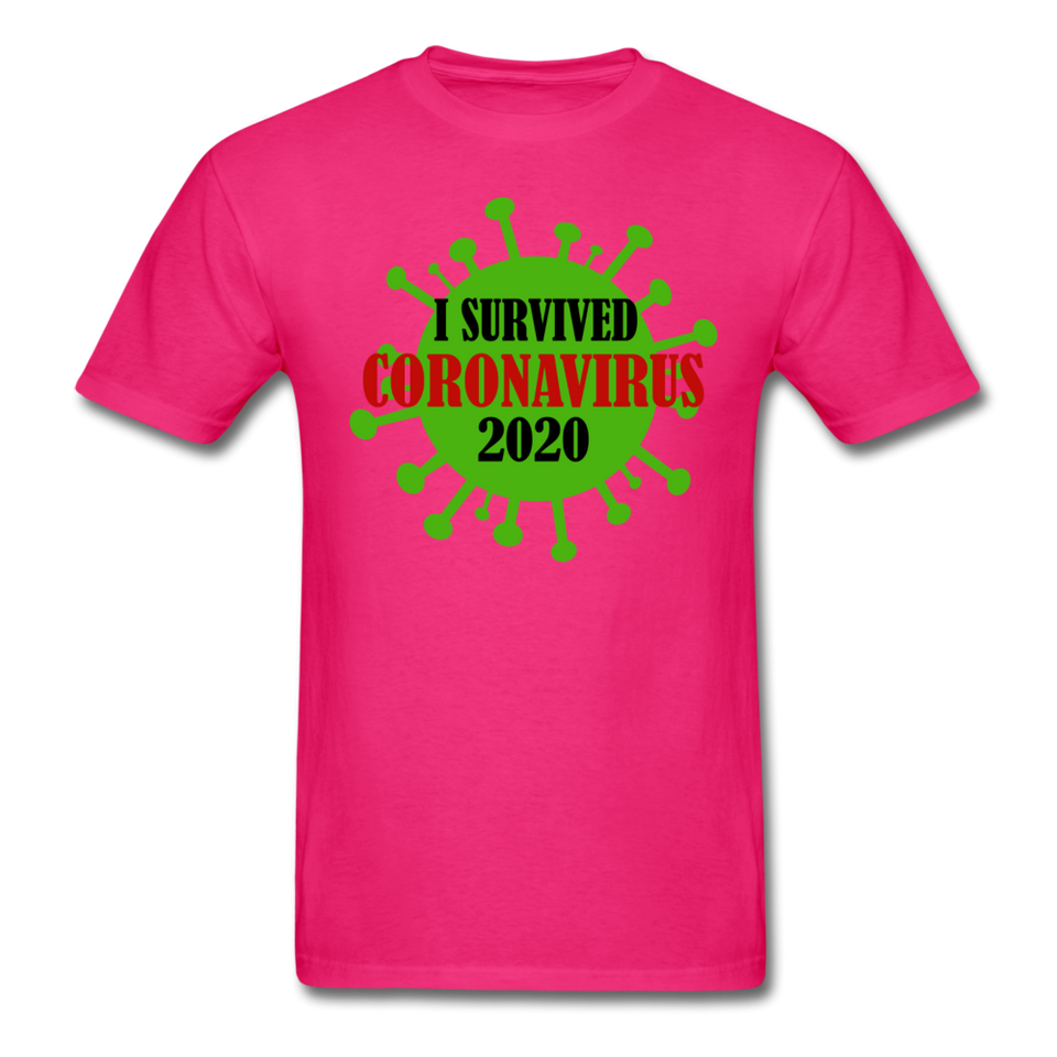 Virus Free I Survived 2020 virus Quarantine Tshirt Covid Coron Virus shirt - fuchsia