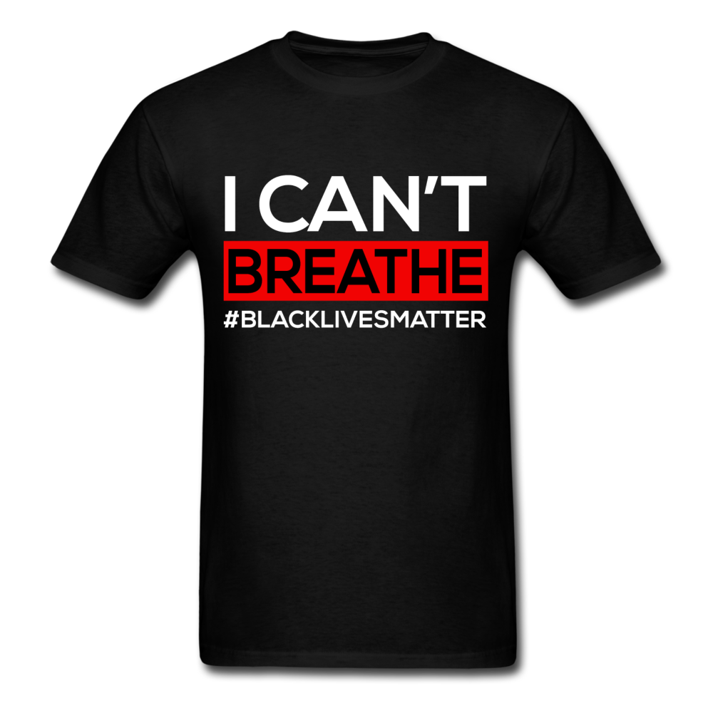 I Cant Breathe Mens Shirts Protest Tees BLM Black Lives Matter Size S-6XL - black