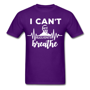 I Cant Breathe Mens Shirts Protest Tees BLM Black Lives Matter Size S-6XL - purple