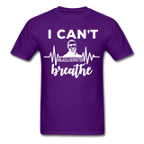 I Cant Breathe Mens Shirts Protest Tees BLM Black Lives Matter Size S-6XL - purple
