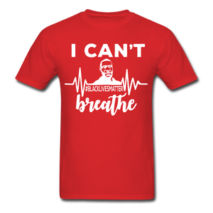 I Cant Breathe Mens Shirts Protest Tees BLM Black Lives Matter Size S-6XL - red