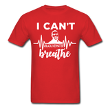I Cant Breathe Mens Shirts Protest Tees BLM Black Lives Matter Size S-6XL - red