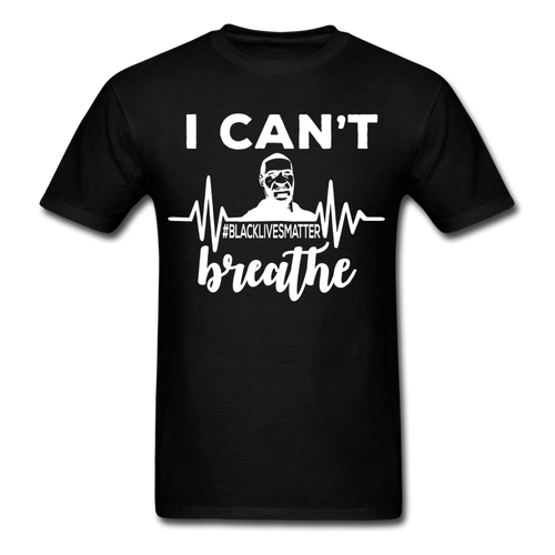 I Cant Breathe Mens Shirts Protest Tees BLM Black Lives Matter Size S-6XL - black
