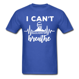 I Cant Breathe Mens Shirts Protest Tees BLM Black Lives Matter Size S-6XL - royal blue