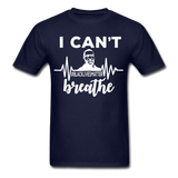 I Cant Breathe Mens Shirts Protest Tees BLM Black Lives Matter Size S-6XL - navy