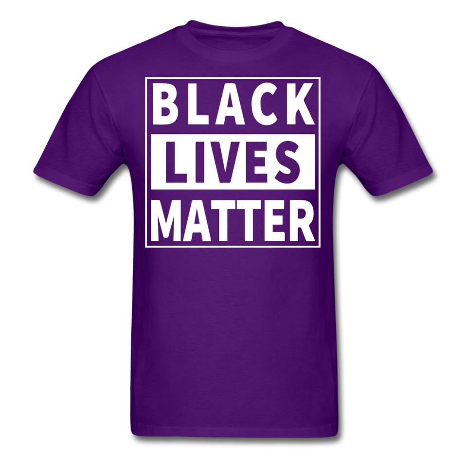 Black Lives Matter T Shirt Size S-6XL - purple