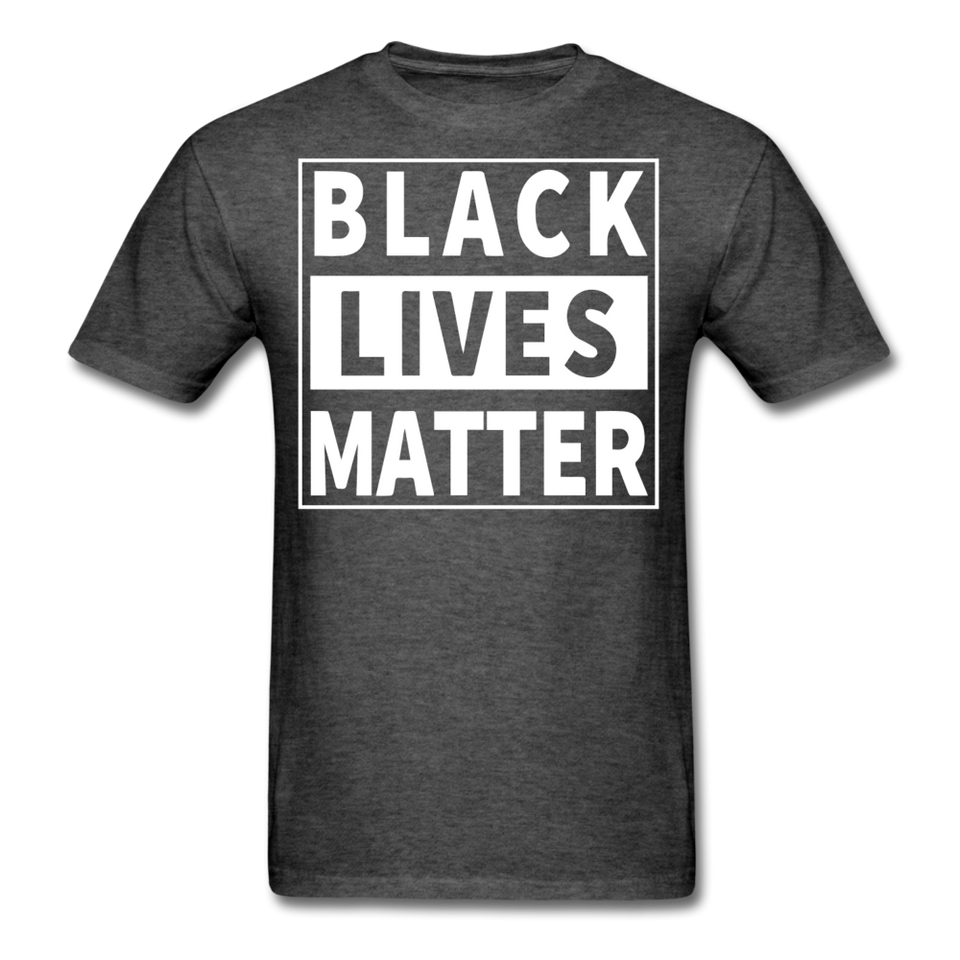 Black Lives Matter T Shirt Size S-6XL - heather black