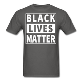 Black Lives Matter T Shirt Size S-6XL - charcoal