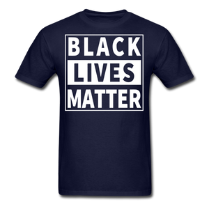 Black Lives Matter T Shirt Size S-6XL - navy