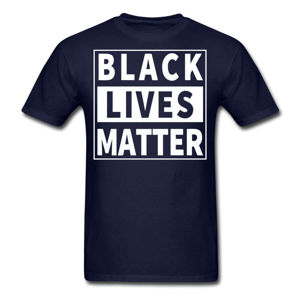 Black Lives Matter T Shirt Size S-6XL - navy