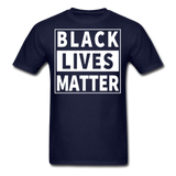 Black Lives Matter T Shirt Size S-6XL - navy