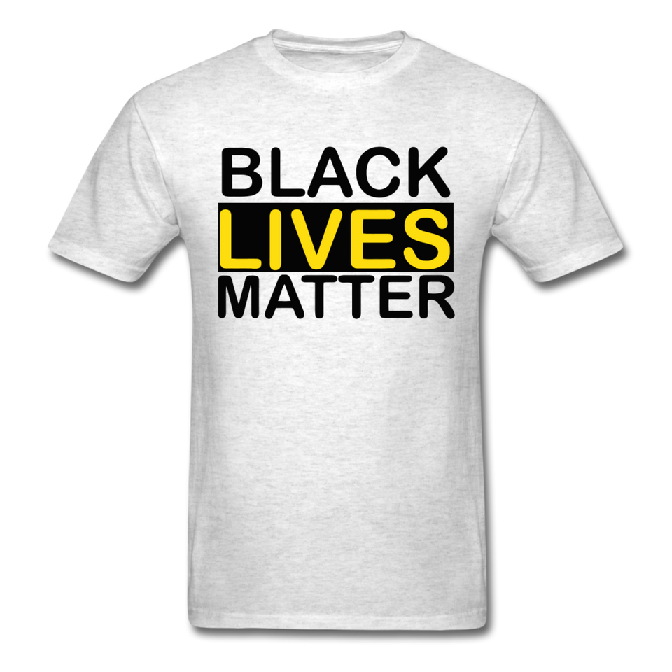 Black Lives Matter T-Shirt I Cant Breathe All Size (S-6XL) + Color Free Shipping - light heather gray