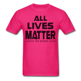 Justice for George Floyd T-shirt clothing I cant breathe All black lives matter - fuchsia