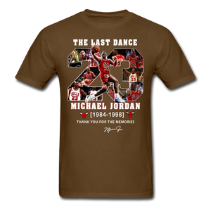 The Last Dance Michael Jordan 1984-1998 Thank You For The Memories Shirt - brown