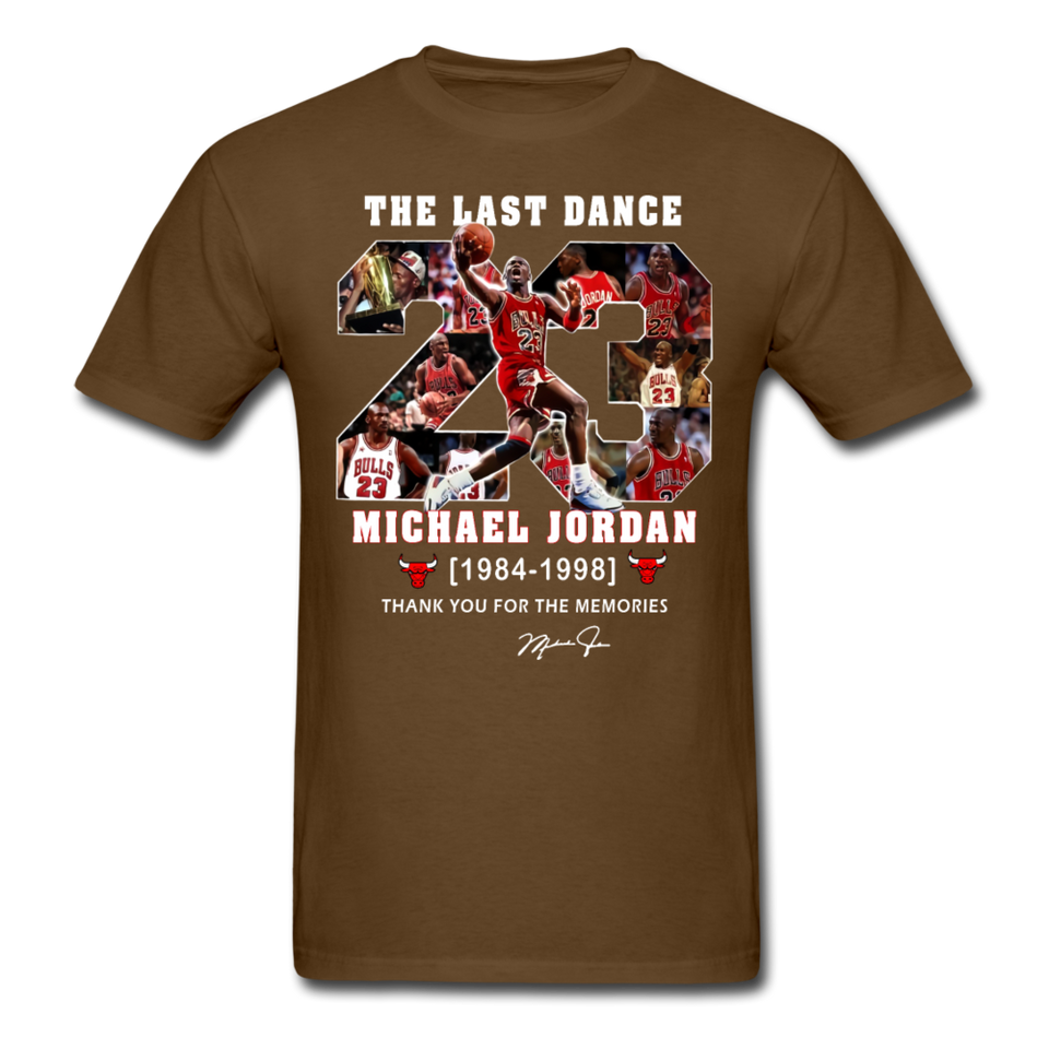 The Last Dance Michael Jordan 1984-1998 Thank You For The Memories Shirt - brown