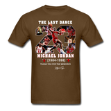 The Last Dance Michael Jordan 1984-1998 Thank You For The Memories Shirt - brown