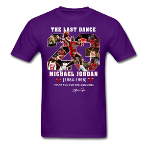 The Last Dance Michael Jordan 1984-1998 Thank You For The Memories Shirt - purple