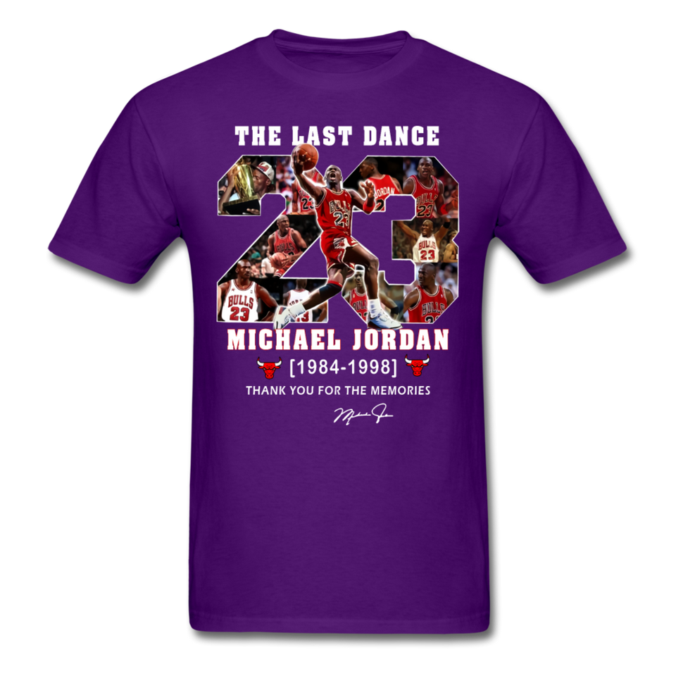The Last Dance Michael Jordan 1984-1998 Thank You For The Memories Shirt - purple