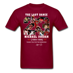 The Last Dance Michael Jordan 1984-1998 Thank You For The Memories Shirt - burgundy