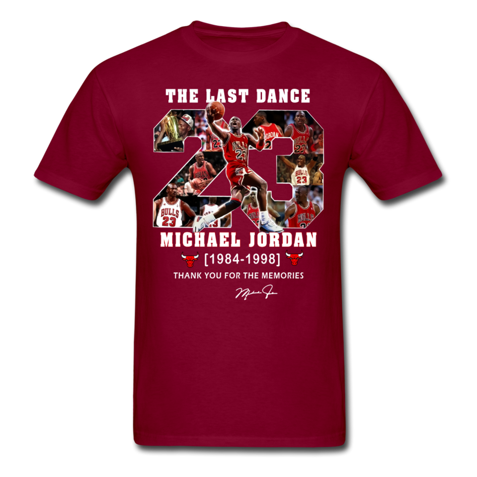 The Last Dance Michael Jordan 1984-1998 Thank You For The Memories Shirt - burgundy