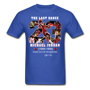 The Last Dance Michael Jordan 1984-1998 Thank You For The Memories Shirt - royal blue