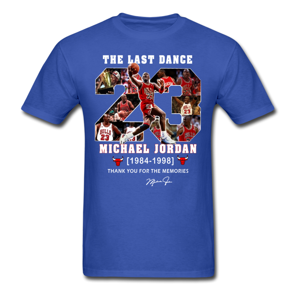 The Last Dance Michael Jordan 1984-1998 Thank You For The Memories Shirt - royal blue