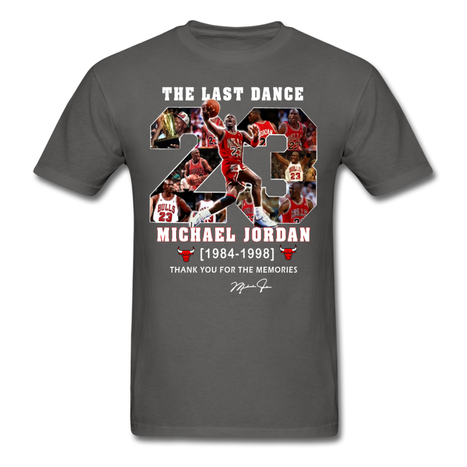 The Last Dance Michael Jordan 1984-1998 Thank You For The Memories Shirt - charcoal