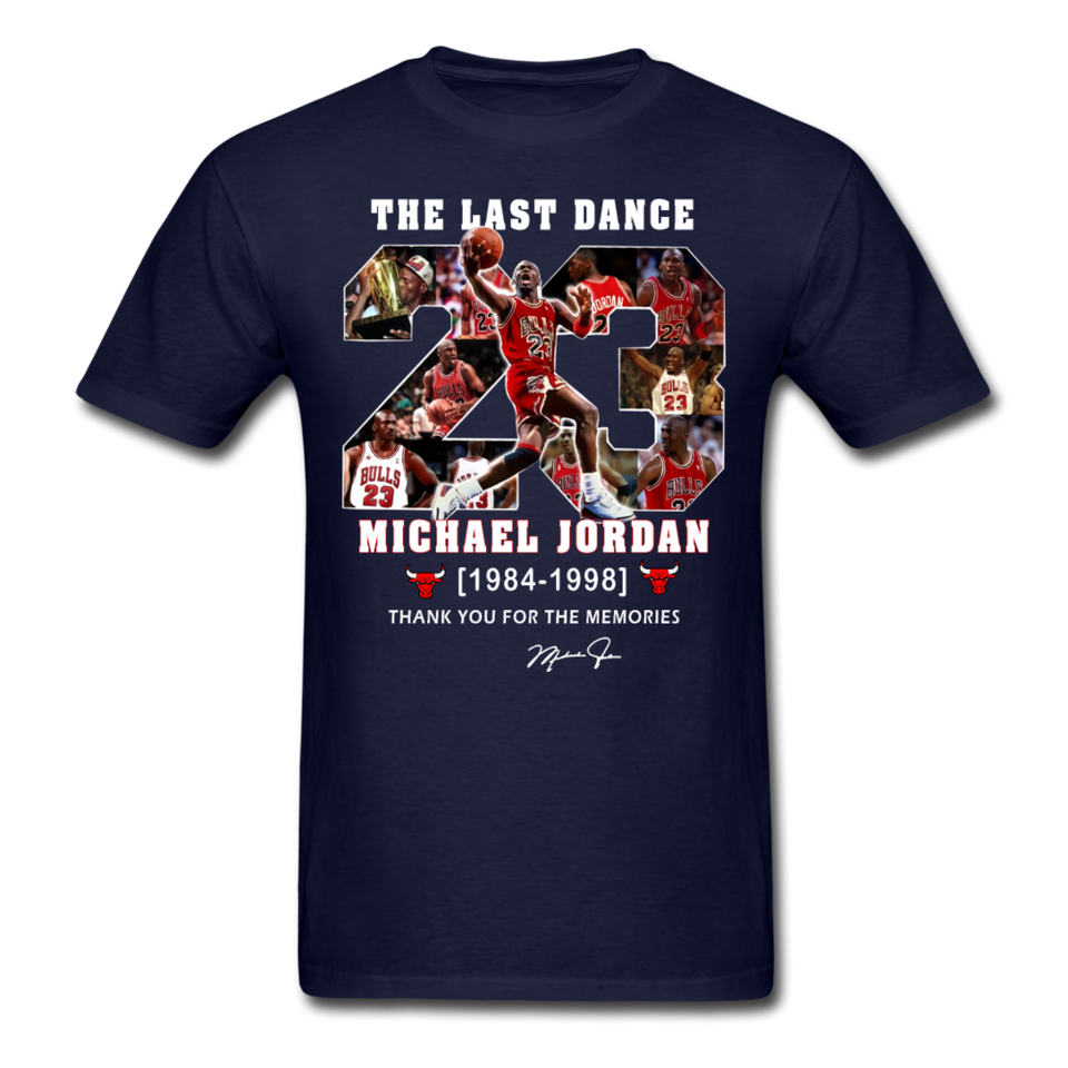 The Last Dance Michael Jordan 1984-1998 Thank You For The Memories Shirt - navy
