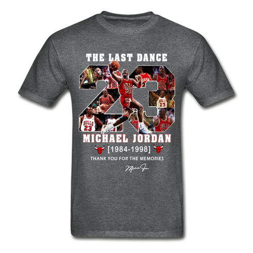 The Last Dance Michael Jordan 1984-1998 Thank You For The Memories Gildan Shirt - deep heather