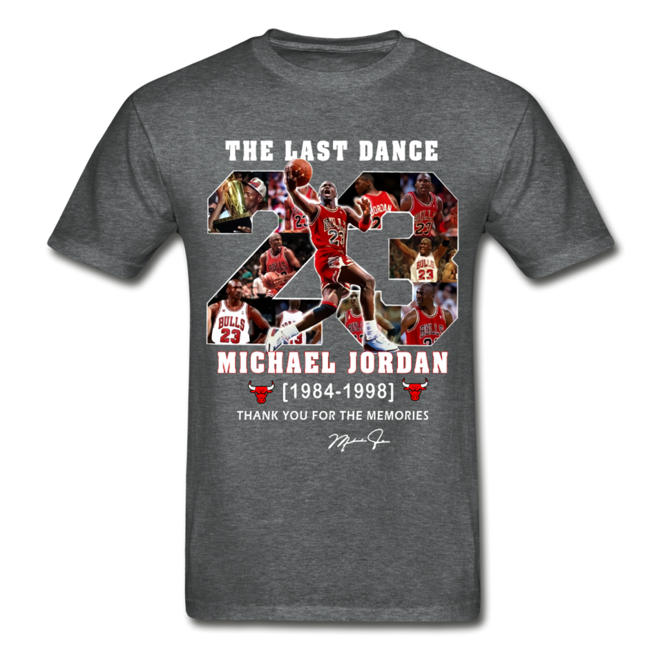 The Last Dance Michael Jordan 1984-1998 Thank You For The Memories Gildan Shirt - deep heather