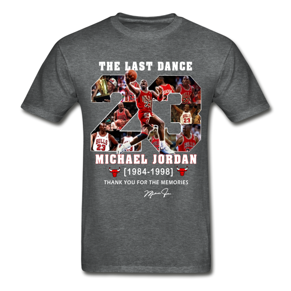 The Last Dance Michael Jordan 1984-1998 Thank You For The Memories Gildan Shirt - deep heather