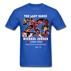 The Last Dance Michael Jordan 1984-1998 Thank You For The Memories Gildan Shirt - royal blue
