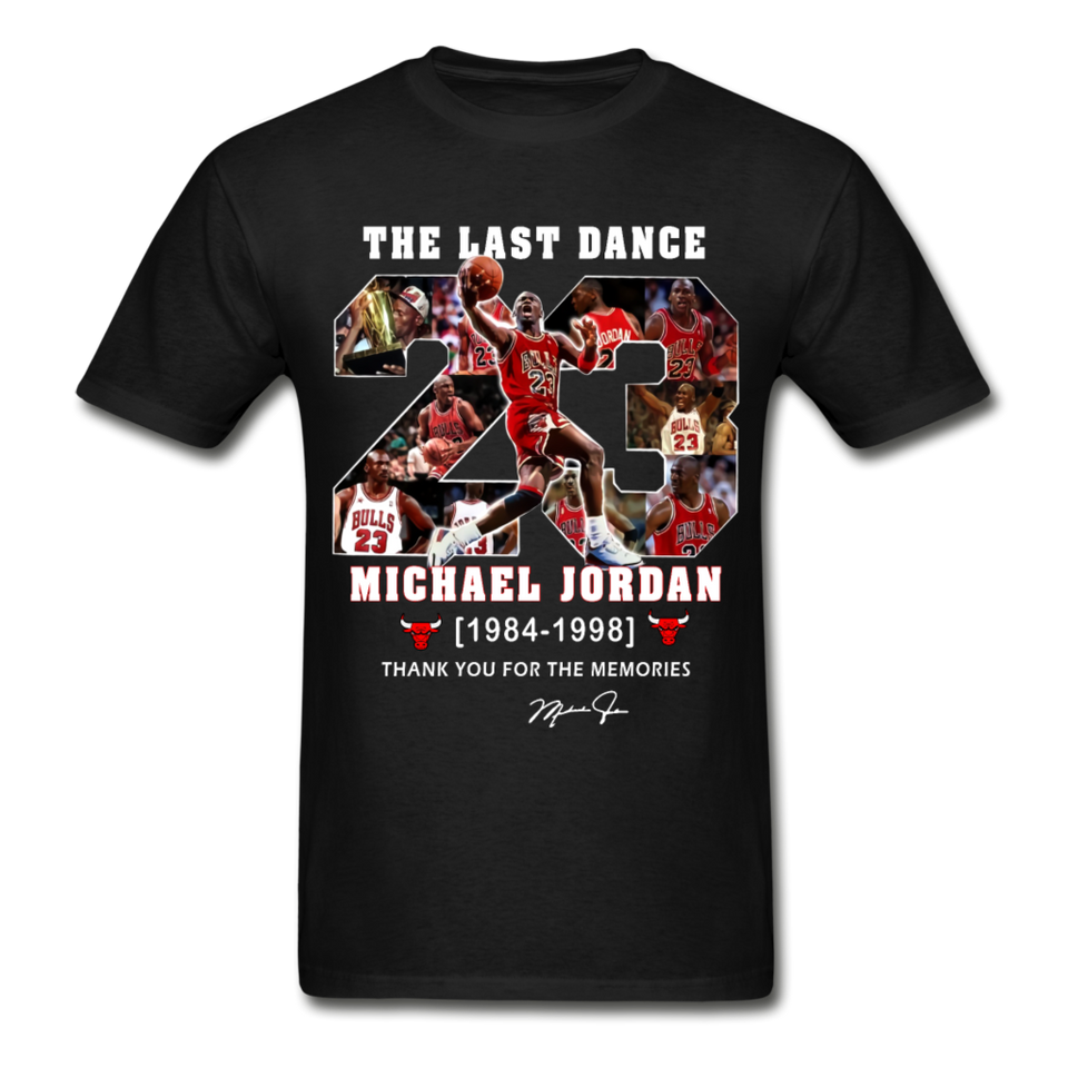 The Last Dance Michael Jordan 1984-1998 Thank You For The Memories Gildan Shirt - black