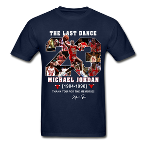 The Last Dance Michael Jordan 1984-1998 Thank You For The Memories Gildan Shirt - navy