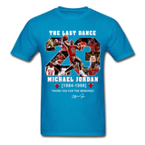The Last Dance Michael Jordan 1984-1998 Thank You For The Memories Gildan Shirt - turquoise