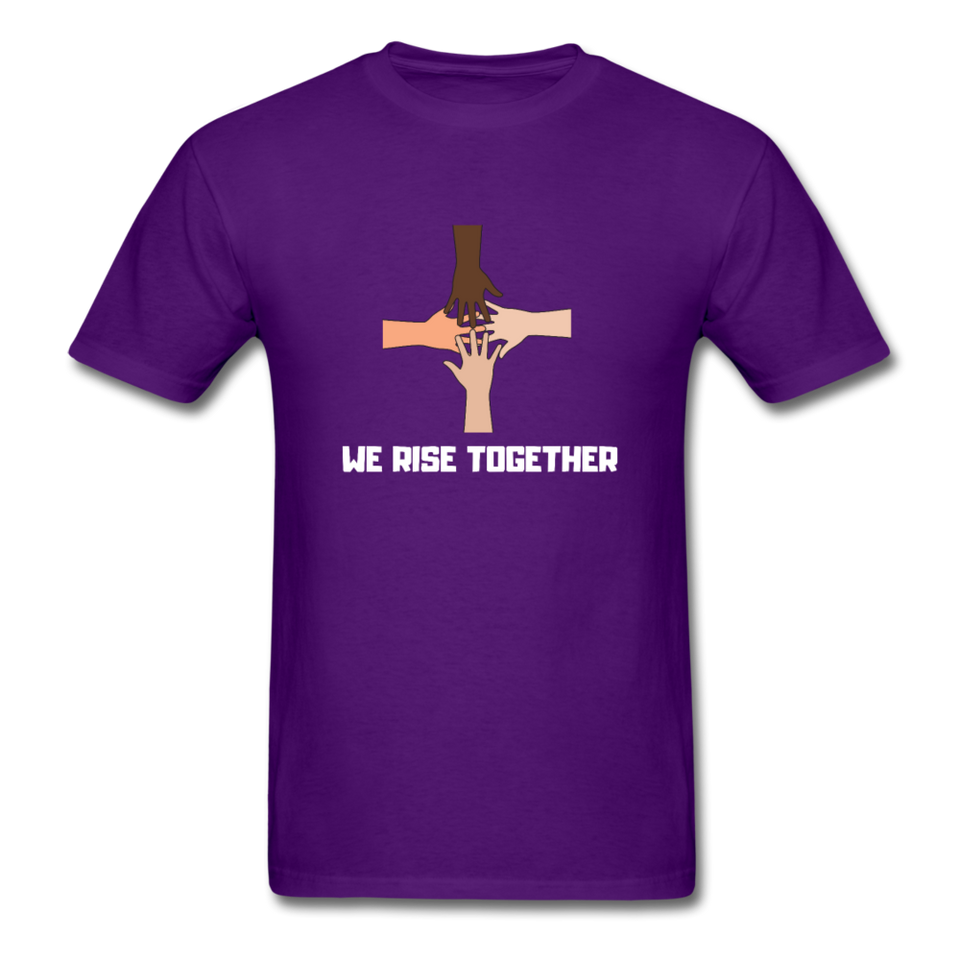 We Rise Together Melanin Black Lives Matter T Shirt - purple